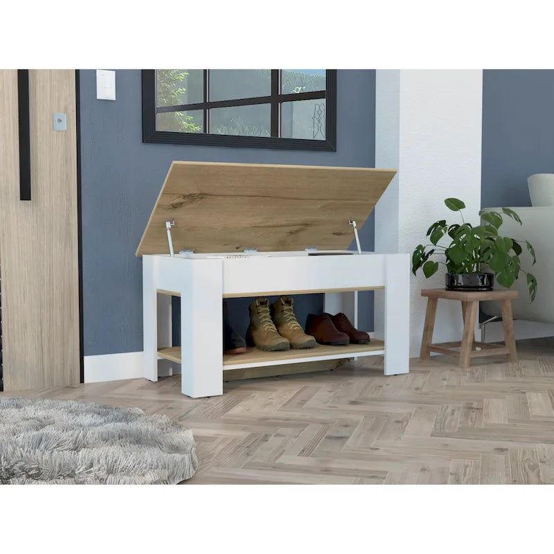 Tavolo contenitore, ripiano estensibile del tavolo, ripiano inferiore