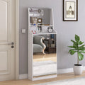 Scarpiera con 3 specchi, Scarpiera salvaspazio per Ingresso, Scarpiera Verticale per Porta d'Ingresso, Esterno, Camera da Letto