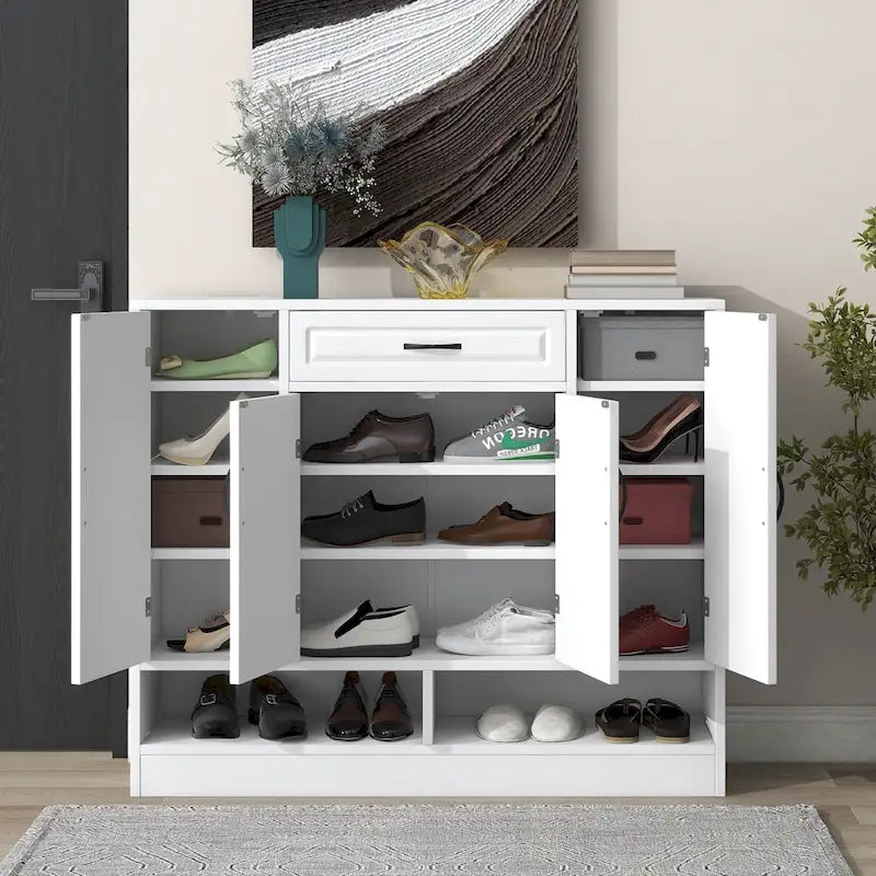Scarpiera Elegante e Moderna con Ripiani Regolabili, Organizzatore Minimalista per Scarpe con Robusta Superficie Superiore
