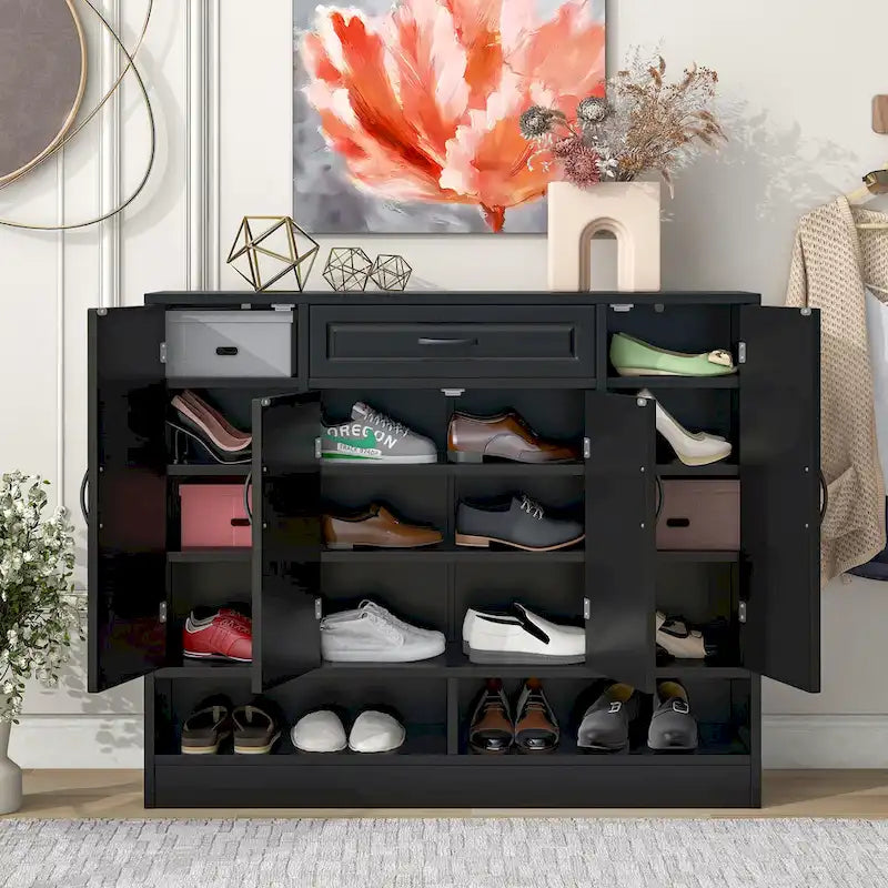 Scarpiera Elegante e Moderna con Ripiani Regolabili, Organizzatore Minimalista per Scarpe con Robusta Superficie Superiore