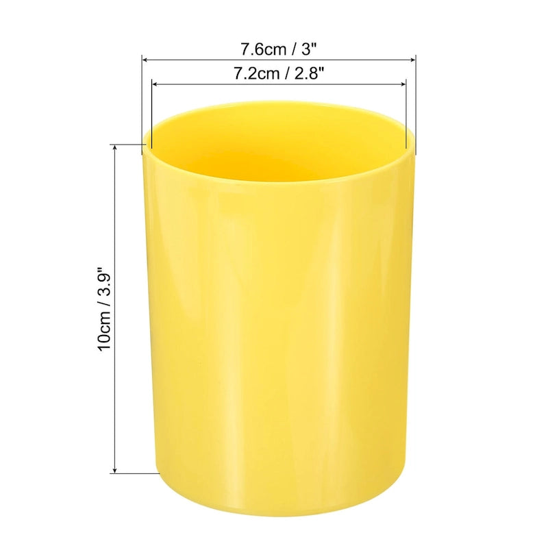 2x Portapenne, Porta Pennelli da Trucco in Plastica, Organizzatore da Scrivania Rotondo
