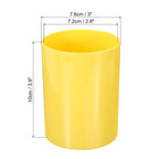 2x Portapenne, Porta Pennelli da Trucco in Plastica, Organizzatore da Scrivania Rotondo