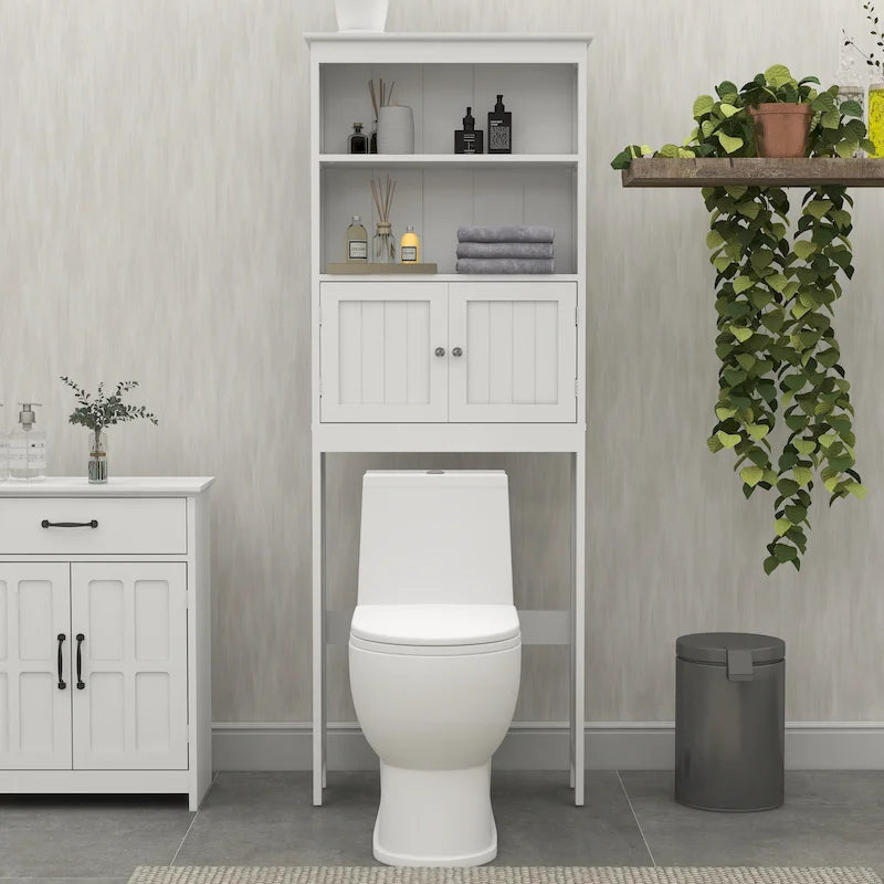 Armadietto da bagno salvaspazio sopra WC con 2 ante - 9.06 x 24.80 x 69.69
