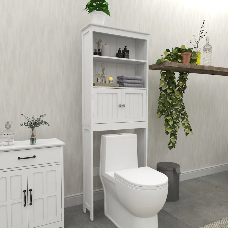 Armadietto da bagno salvaspazio sopra WC con 2 ante - 9.06 x 24.80 x 69.69