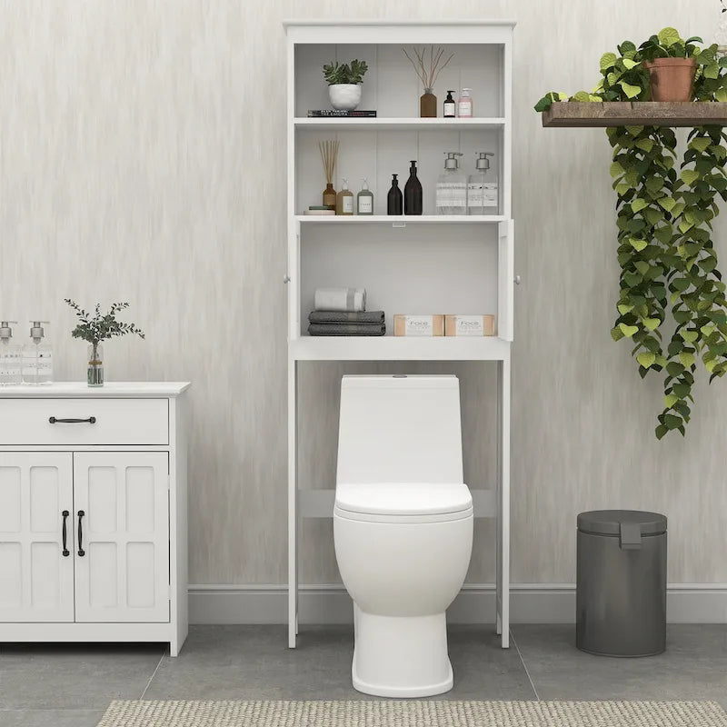 Armadietto da bagno salvaspazio sopra WC con 2 ante - 9.06 x 24.80 x 69.69