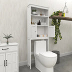 Armadietto da bagno salvaspazio sopra WC con 2 ante - 9.06 x 24.80 x 69.69