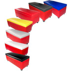  Retro Red Vinyl Shoe Storage Bench