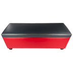 Panca Contenitore Portascarpe in Vinile Rosso Retrò