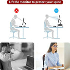 Supporto per monitor in metallo a 2 ripiani