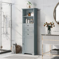 Mobile contenitore moderno bianco con 3 cassetti e ripiani regolabili per bagno, cucina e soggiorno