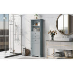 Mobile contenitore moderno bianco con 3 cassetti e ripiani regolabili per bagno, cucina e soggiorno