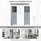 Mobile contenitore moderno bianco con 3 cassetti e ripiani regolabili per bagno, cucina e soggiorno