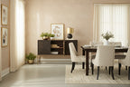 Mobiletto decorativo marrone/oro - 58W x 16D x 37H