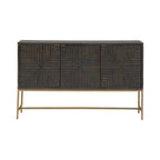 Mobiletto decorativo marrone/oro - 58W x 16D x 37H