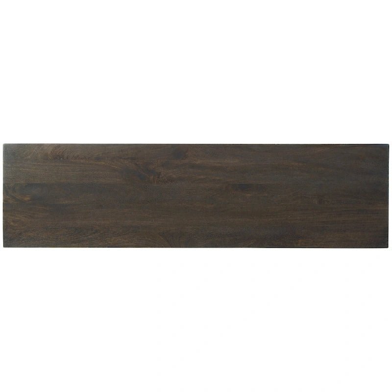 Mobiletto decorativo marrone/oro - 58W x 16D x 37H
