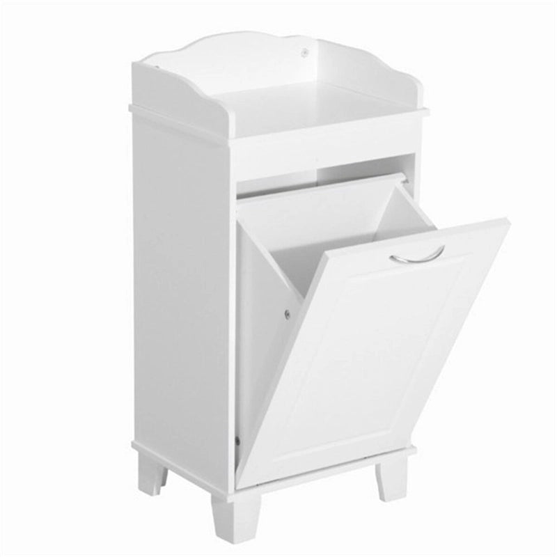 Mobile contenitore da bagno bianco autoportante