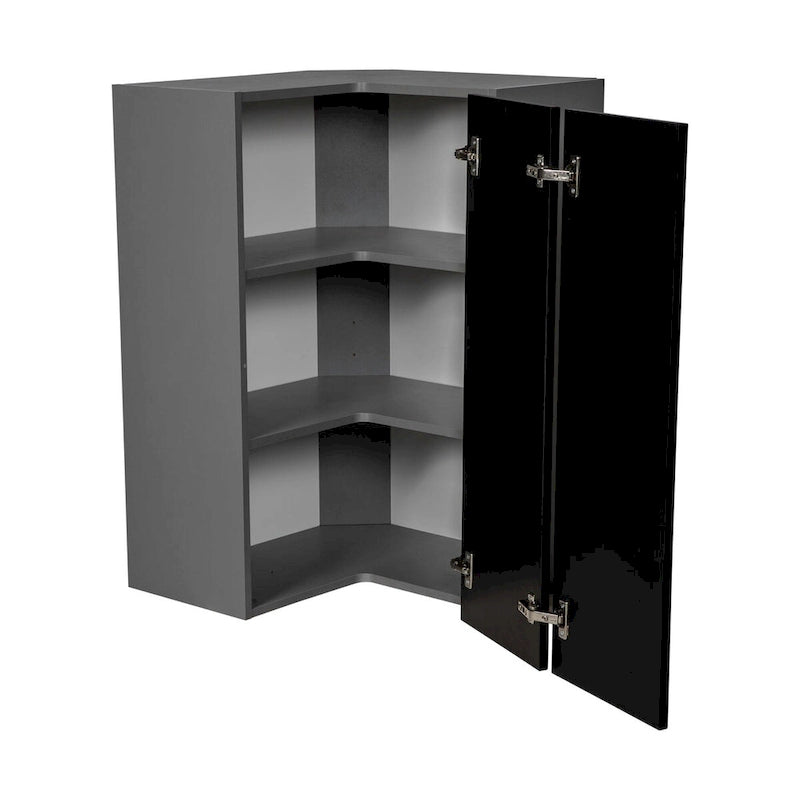 24 x 42 Pensile Facile da raggiungere-Doppia anta-Grigio - 24 x 42 x 12
