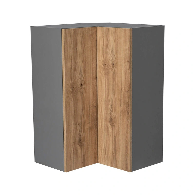 24 x 42 Pensile Facile da raggiungere-Doppia anta-Grigio - 24 x 42 x 12