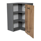 24 x 42 Pensile Facile da raggiungere-Doppia anta-Grigio - 24 x 42 x 12
