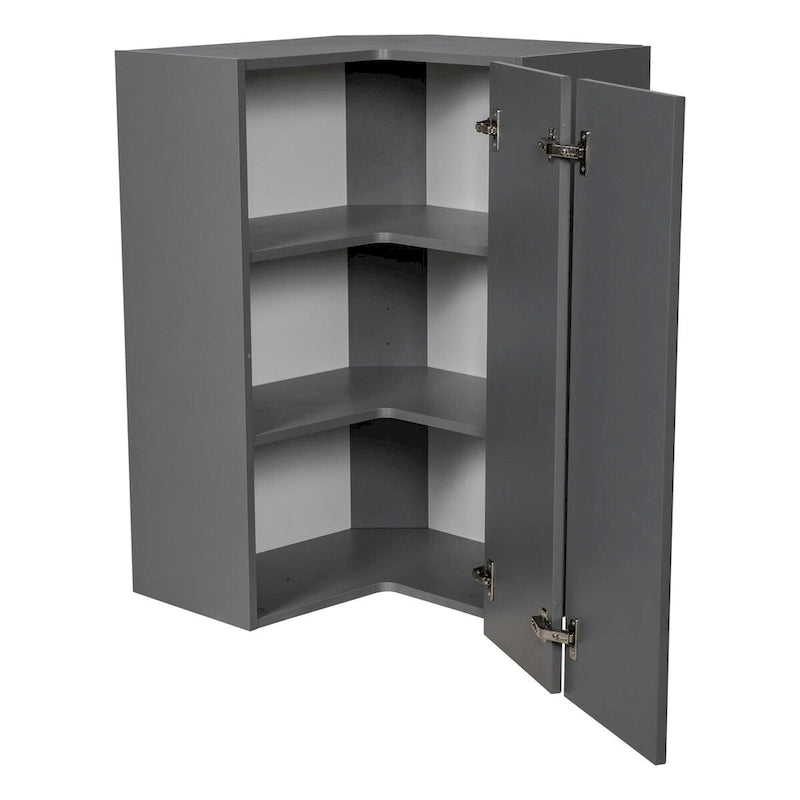 24 x 42 Pensile Facile da raggiungere-Doppia anta-Grigio - 24 x 42 x 12