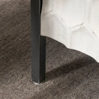 Credenza a 3 ante con struttura in ferro e impiallacciatura in abete bianco - 120 cm L x 40 cm P x 80 cm H