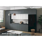 Cucina Serene Collection Grigio & Bianco Lucido Larghezza Base 457,2 cm - 180x107