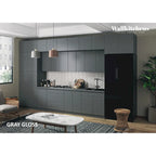 Cucina Serene Collection Grigio & Bianco Lucido Larghezza Base 457,2 cm - 180x107