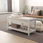 Panca Scarpiera con 2 Cassetti - 14P x 39L x 20A