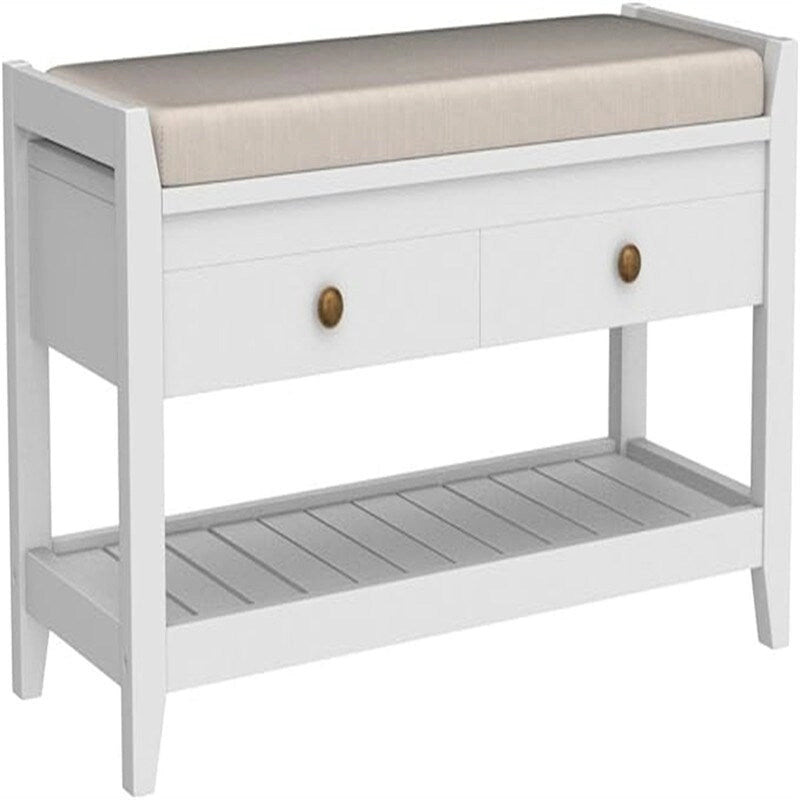 Panca Scarpiera con 2 Cassetti - 14P x 39L x 20A