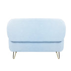 Panca Pouf Contenitore Rivestita in Ecopelliccia - 100L x 40W x 39.37H cm