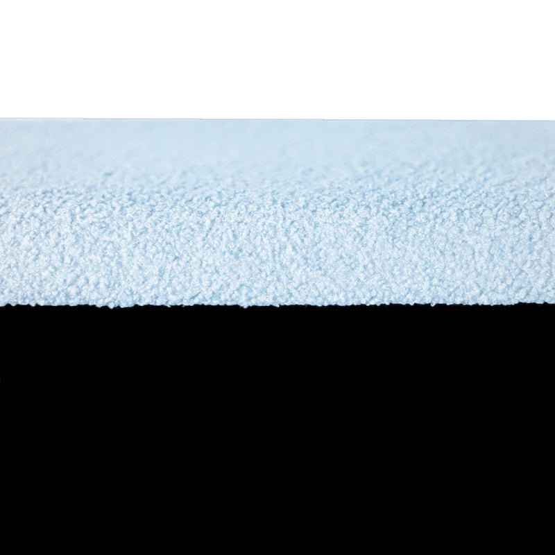 Panca Pouf Contenitore Rivestita in Ecopelliccia - 100L x 40W x 39.37H cm