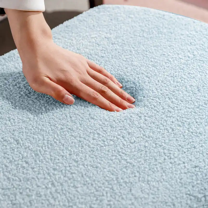 Panca Pouf Contenitore Rivestita in Ecopelliccia - 100L x 40W x 39.37H cm