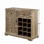 Credenza a buffet con mobile contenitore con 2 cassetti