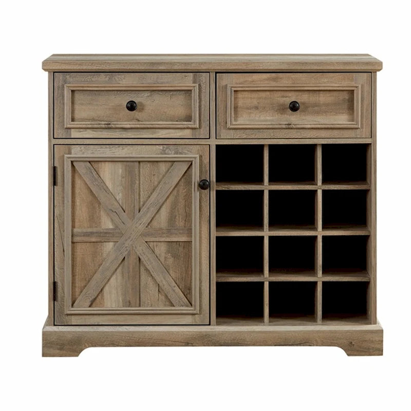 Credenza a buffet con mobile contenitore con 2 cassetti