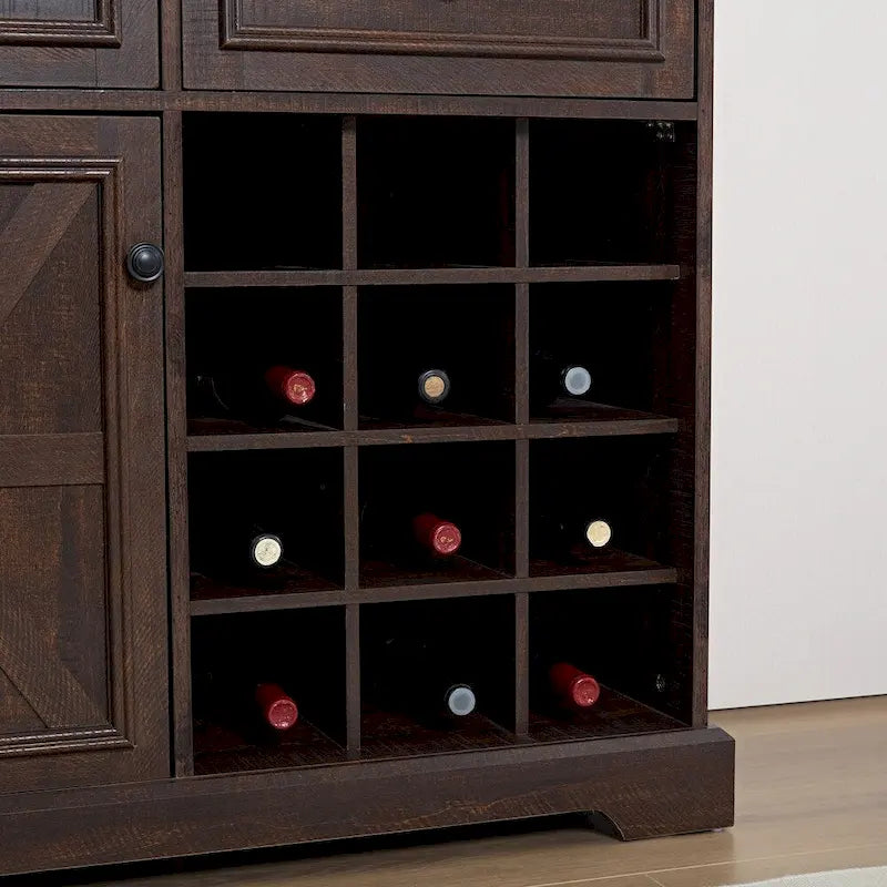 Credenza a buffet con mobile contenitore con 2 cassetti