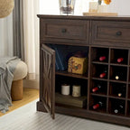 Credenza a buffet con mobile contenitore con 2 cassetti