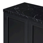 Credenza con spazio contenitivo extra large con maniglie e gambe di supporto in metallo per soggiorno e sala da pranzo