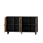 62.20 Elegante e funzionale mobile contenitore decorativo in rattan a 4 ante