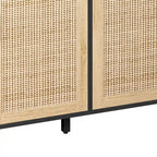 62.20 Elegante e funzionale mobile contenitore decorativo in rattan a 4 ante