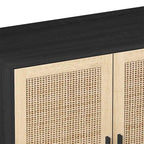 62.20 Elegante e funzionale mobile contenitore decorativo in rattan a 4 ante