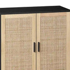 62.20 Elegante e funzionale mobile contenitore decorativo in rattan a 4 ante