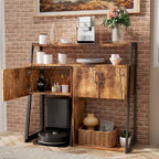Mobile buffet e credenza bar con vano contenitore, credenza da bar con mobiletto contenitore per sala da pranzo, cucina e soggiorno