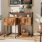 Mobile buffet e credenza bar con vano contenitore, credenza da bar con mobiletto contenitore per sala da pranzo, cucina e soggiorno