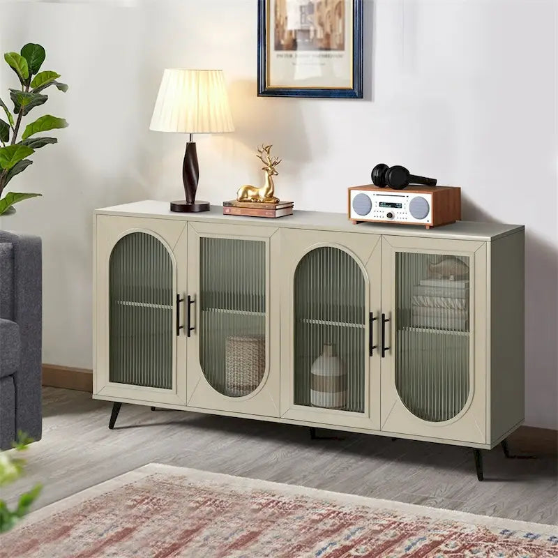 Madia Credenza & Scaffali Regolabili per Soggiorno Camera da Letto