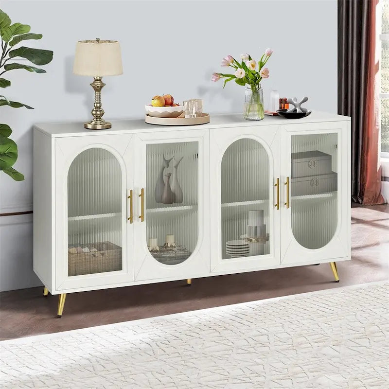 Madia Credenza & Scaffali Regolabili per Soggiorno Camera da Letto