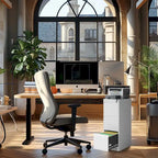 Classificatore verticale in metallo a 3 cassetti con serratura, mobiletto verticale in acciaio per ufficio/casa per documenti formato A4/legale/lettera3