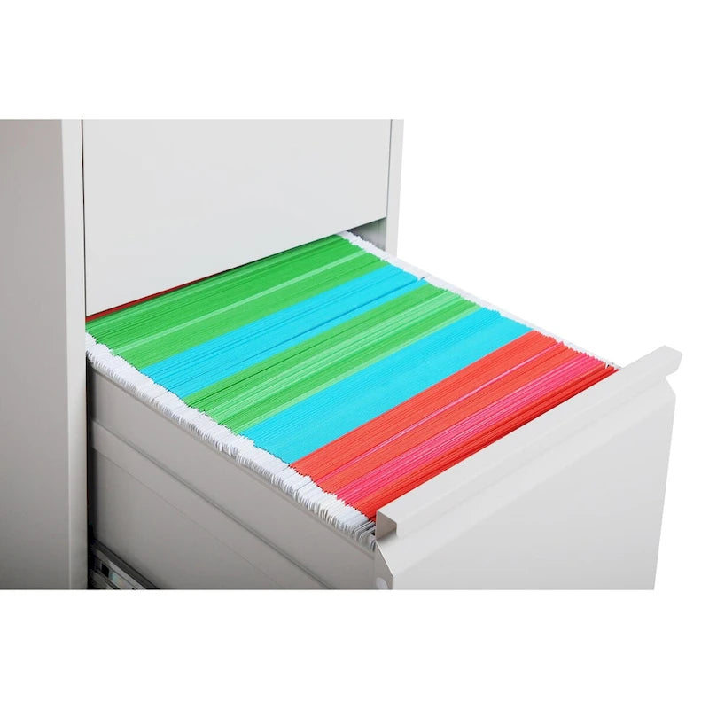 Classificatore verticale in metallo a 3 cassetti con serratura, mobiletto verticale in acciaio per ufficio/casa per documenti formato A4/legale/lettera3