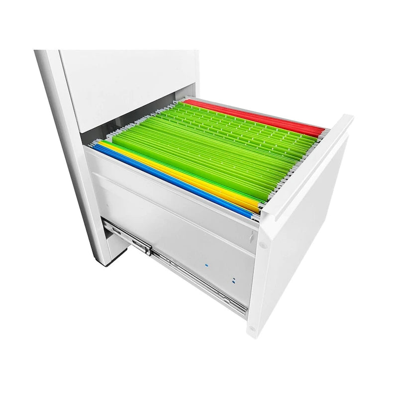 Classificatore verticale in metallo a 3 cassetti con serratura, mobiletto verticale in acciaio per ufficio/casa per documenti formato A4/legale/lettera3