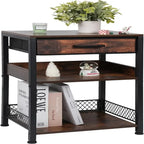 Tavolino/Mobile Stampante Marrone con Cassetti - 30P x 40L x 65.5A cm