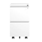 Classificatore metallico mobile a 2 cassetti con serratura